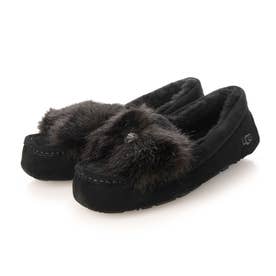アグ UGG Ansley Puff Bow リボン モカシン （Charcoal