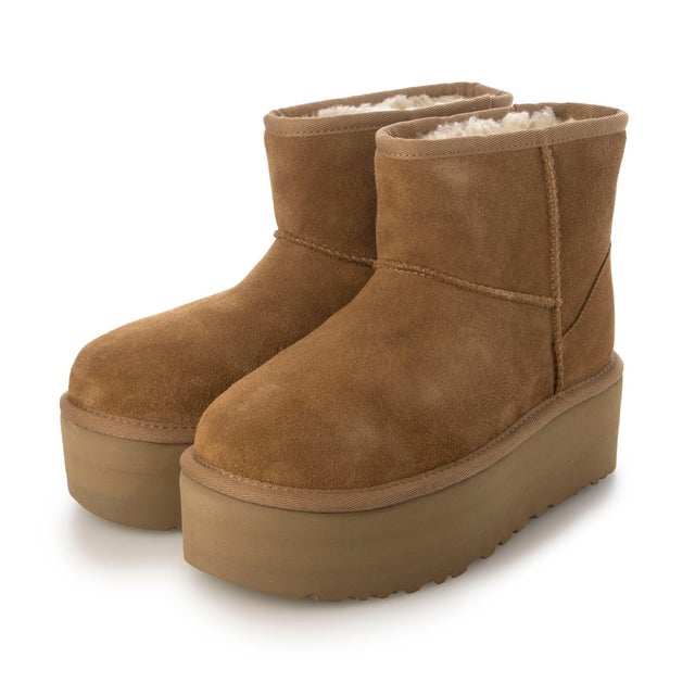 アグ UGG CLASSIC ULTRA MINI PLATFORM 厚底ムートンブーツ （チェス
