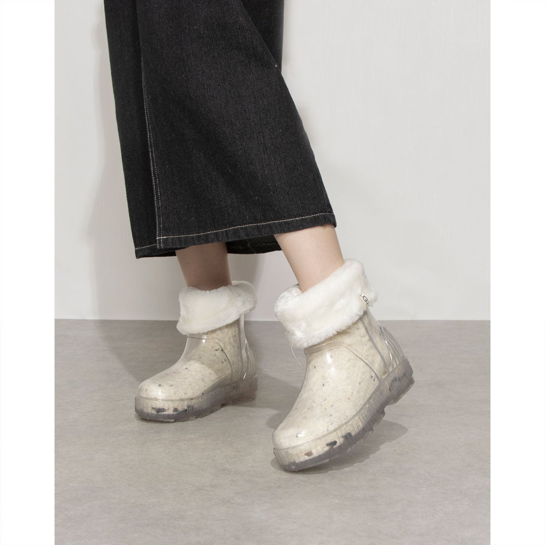 アグ UGG DRIZLITA CLEAR レインブーツ （ナチュラル） -ファッション