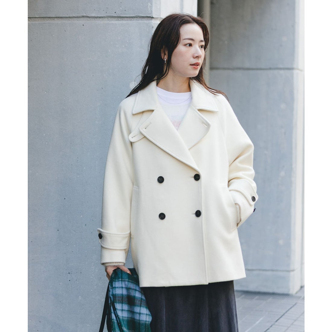 アーバンリサーチ URBAN RESEARCH スーパー100メルトンPコート （オフ