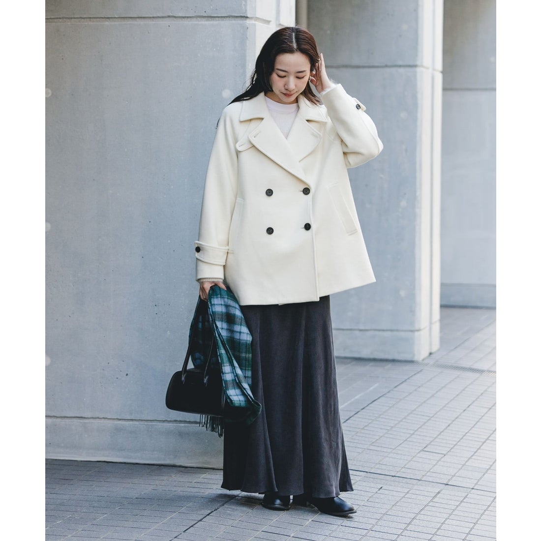 アーバンリサーチ URBAN RESEARCH スーパー100メルトンPコート （オフ