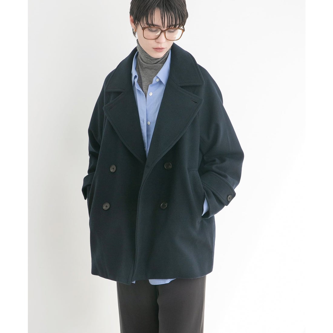 アーバンリサーチ URBAN RESEARCH スーパー100メルトンPコート