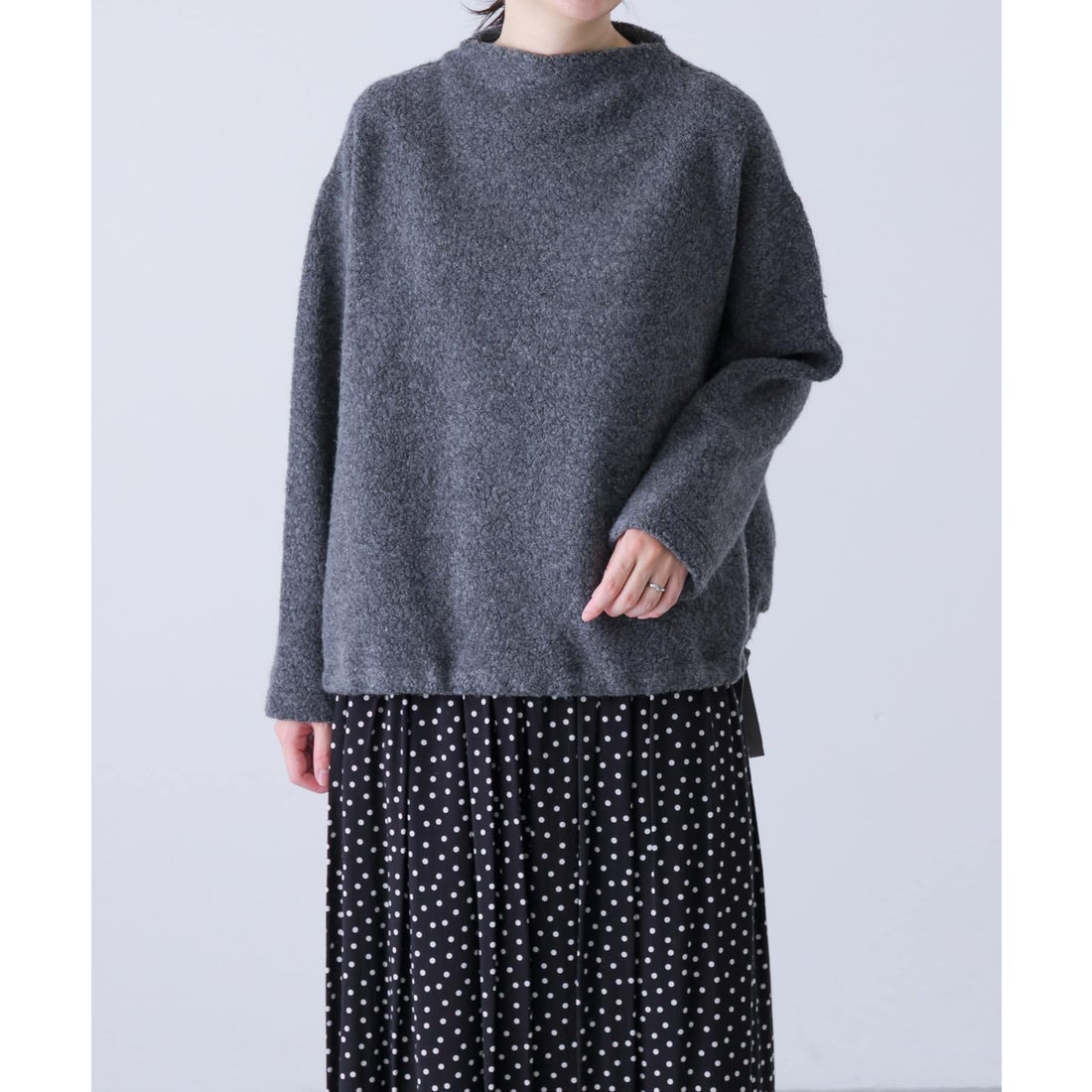 カグレ かぐれ Boa pullover （チャコールグレー） - ファッション通販