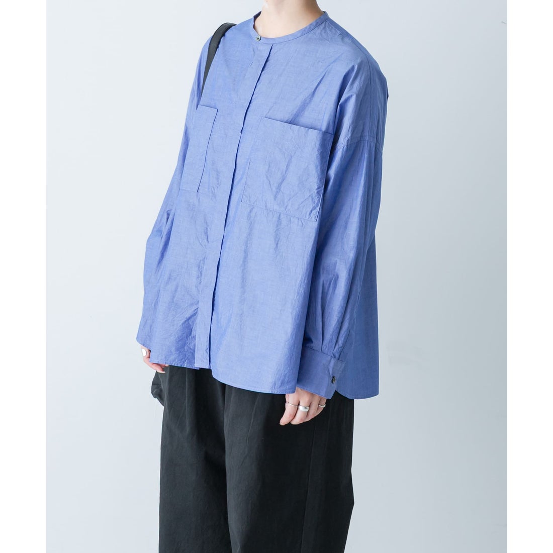 カグレ かぐれ コットンダブルポケットワイドシャツ （オフホワイト