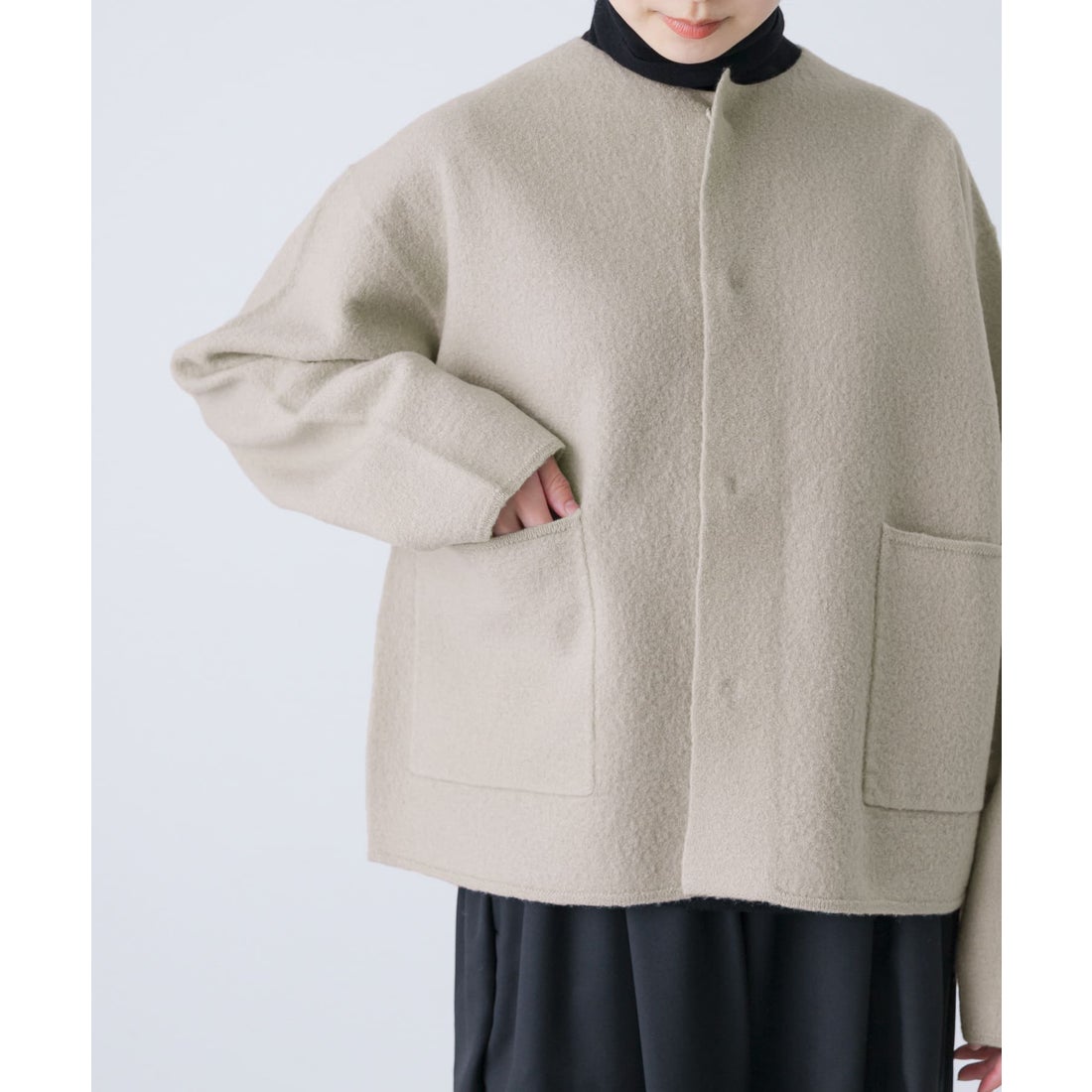 カグレ かぐれ 圧縮ウールショートジャケット （グレー系その他