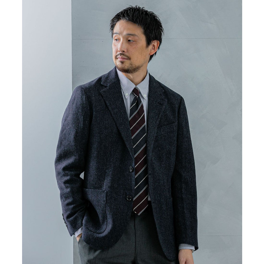 新品タグ付き かぐれ ウールクルーネックジャケット アーバンリサーチ