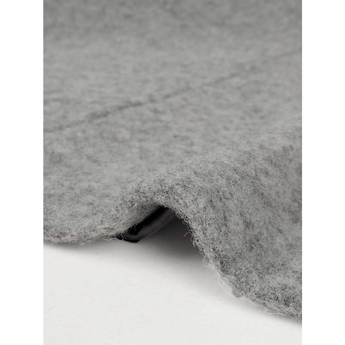 ヴァン Vin Vネックウールブレンドショートコート （杢グレー