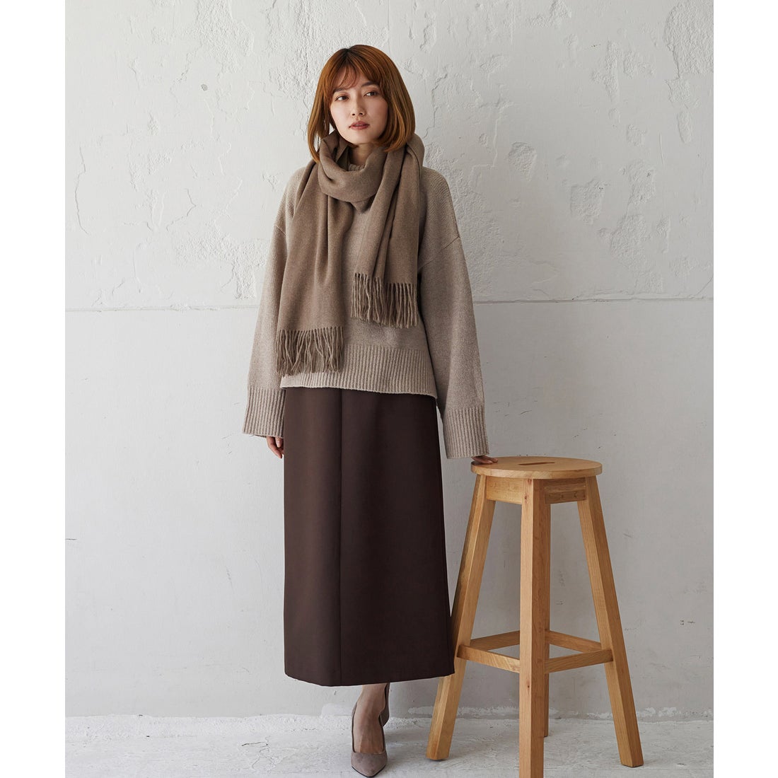 ヴィータフェリーチェ VitaFelice ストール 無地 大判ストール(200cm