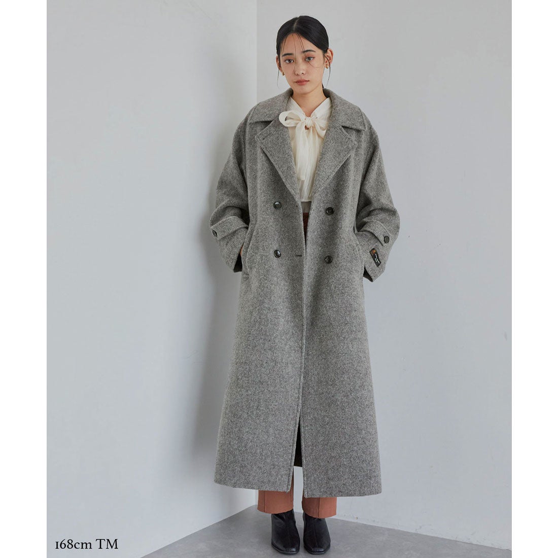 ビス VIS 【JAPAN FABRIC】尾州ウールシャギーロングコート【選べる