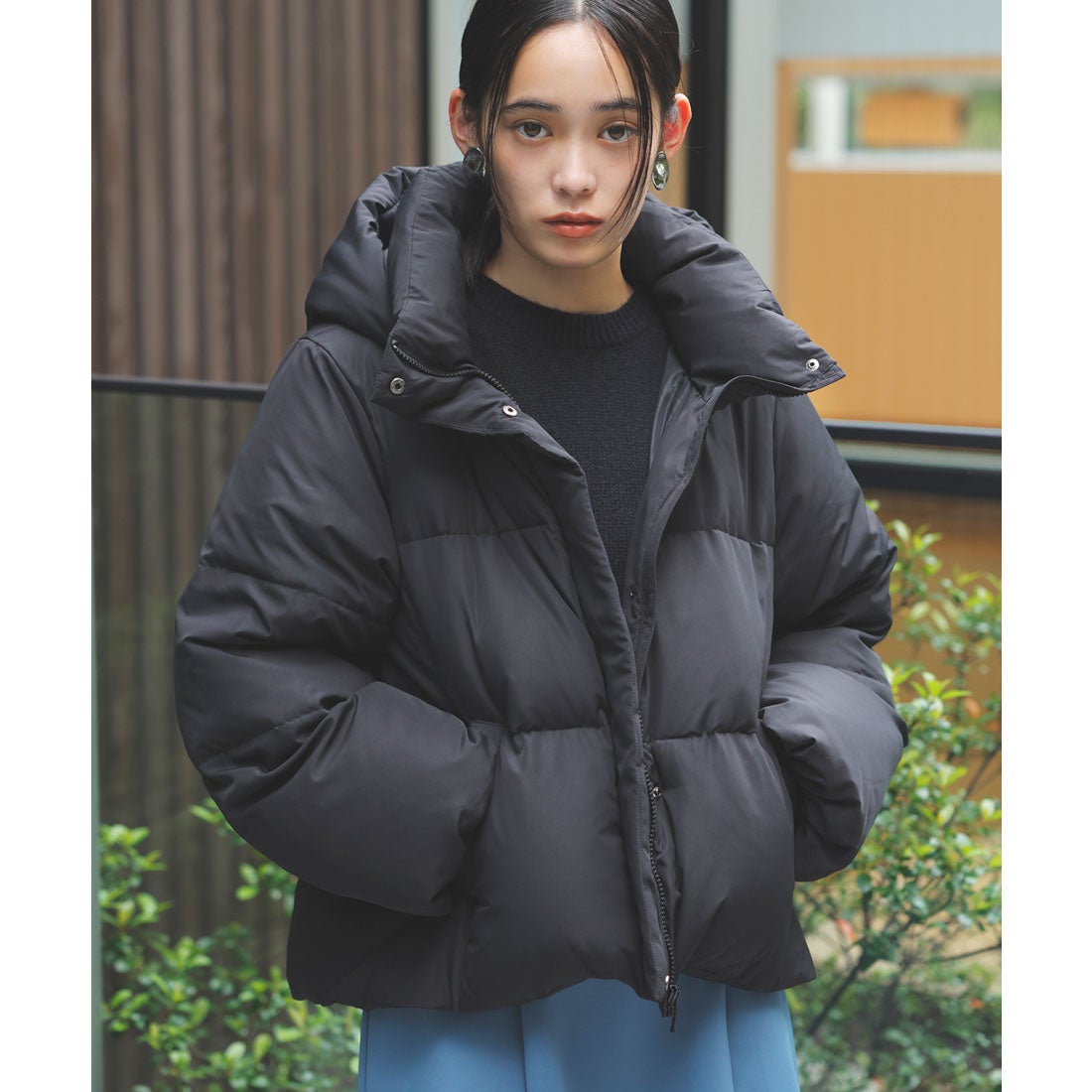 ビス VIS 【撥水】【Green Down】フード取り外しダウンジャケット