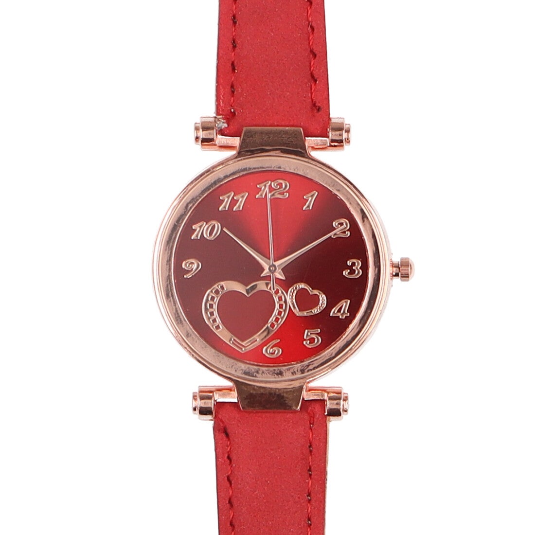 ヴァリアススタイル VARIOUS STYLE 2つのハートが文字盤にデザインされ