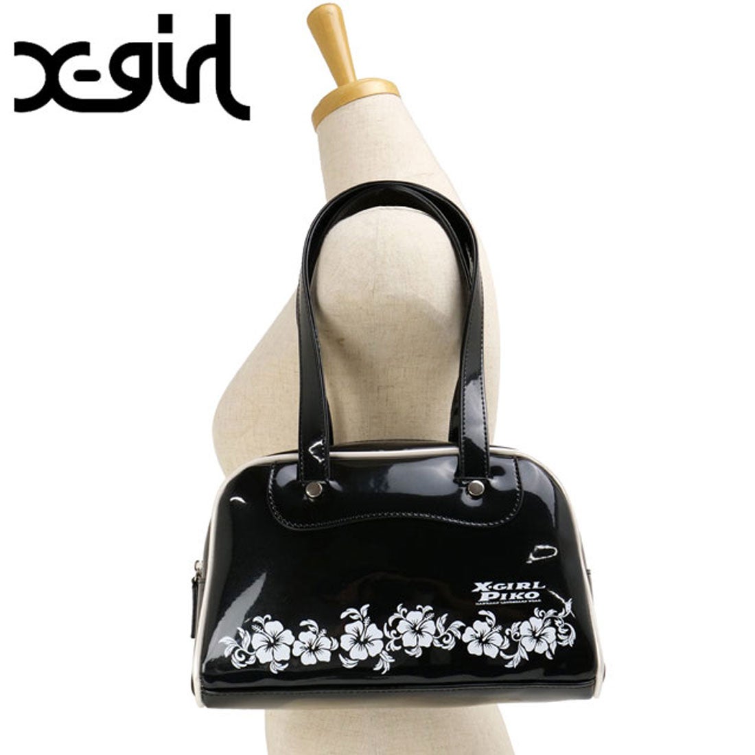 エックスガール X-girl ×PIKO HAND BAG BLACK [105252053015] （BLACK