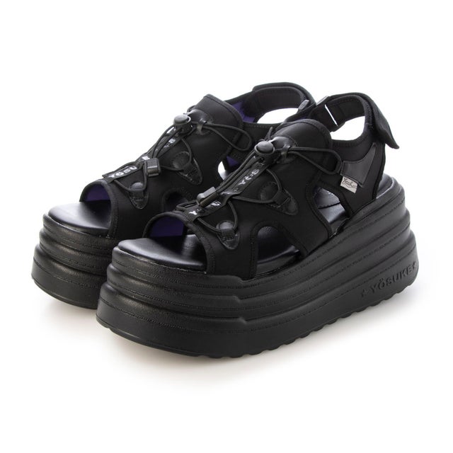 4468019 厚底サンダル （ブラック） -YOSUKE U・S・A 公式