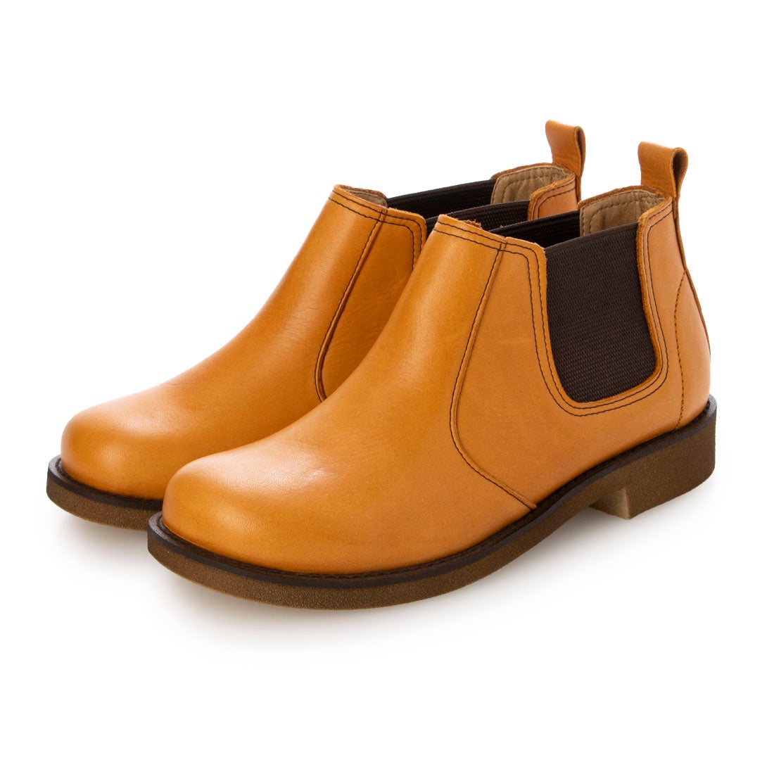 本革サイドゴアブーツ （キャメル） -YOSUKE U・S・A 公式