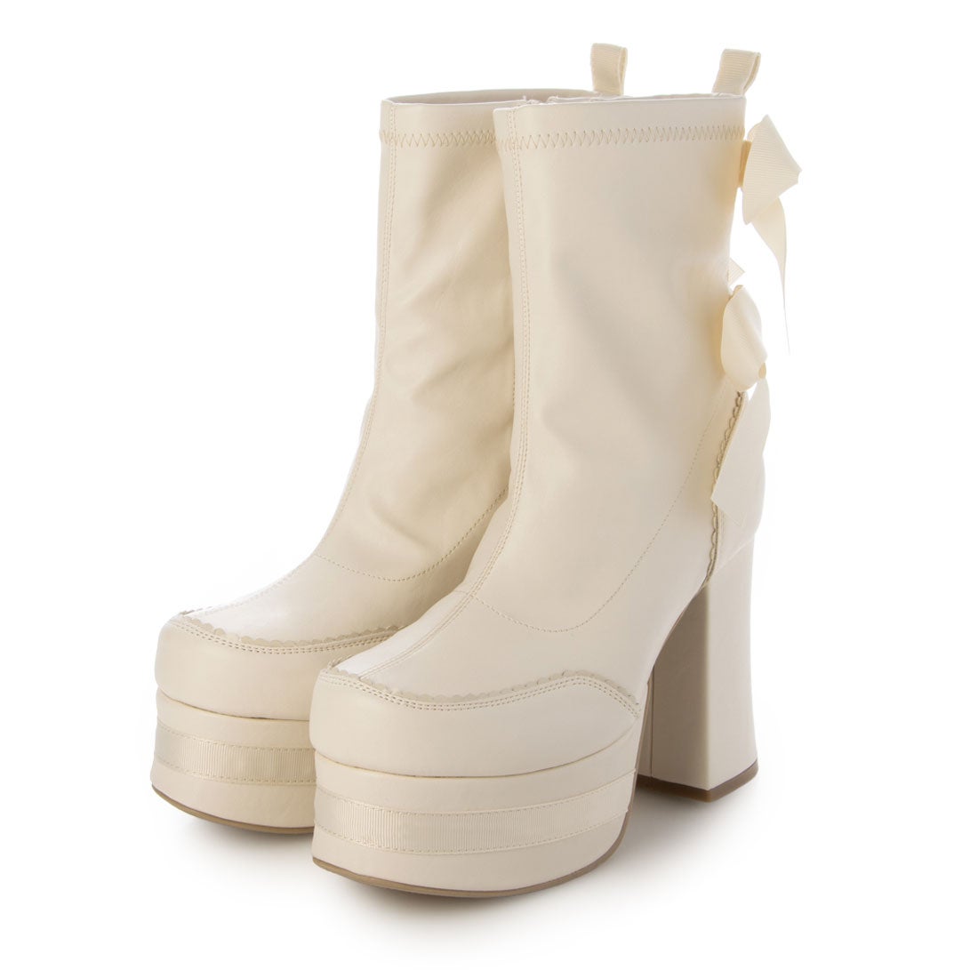 厚底ブーツ （アイボリー） -YOSUKE U・S・A 公式オンライン