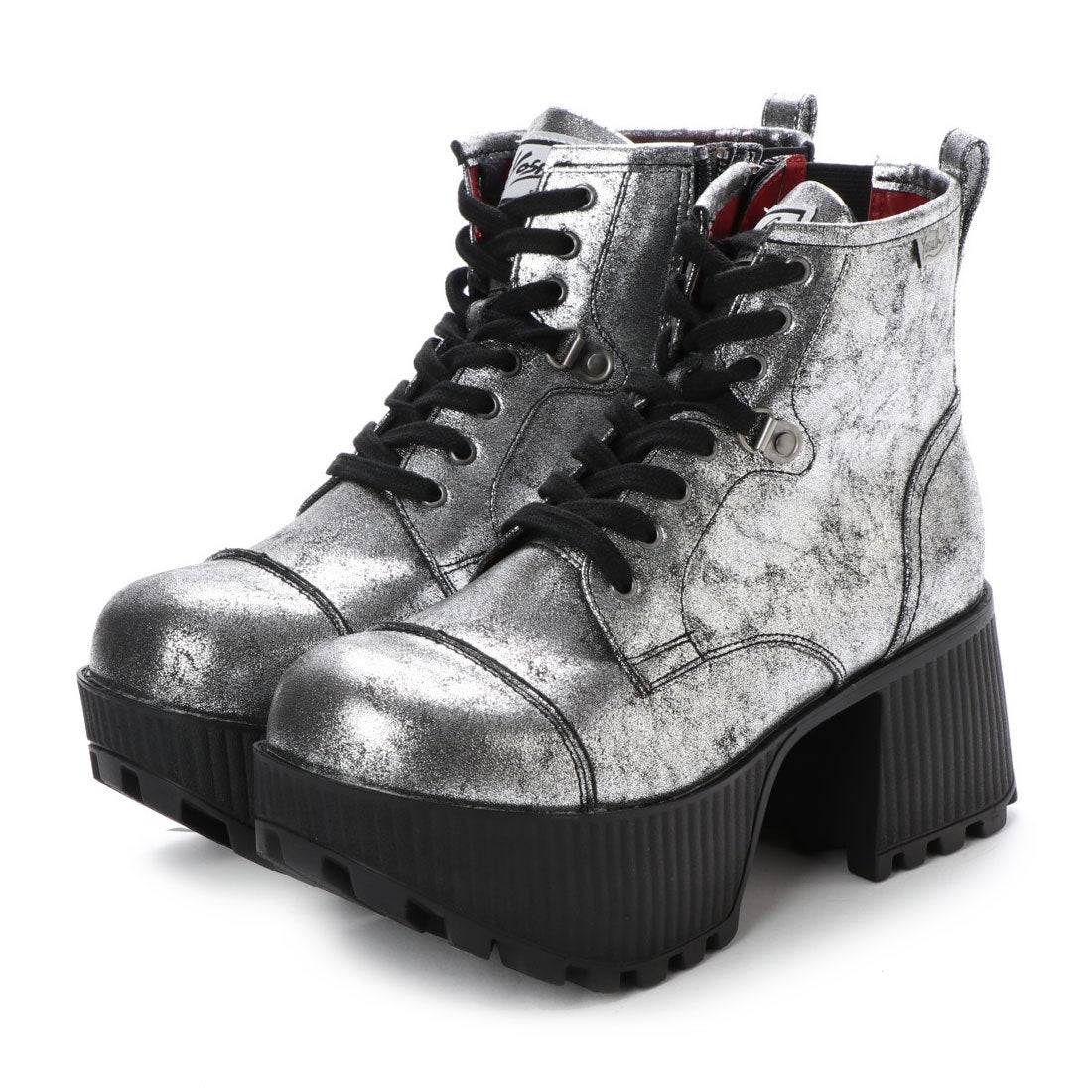 厚底レースアップブーツ （シルバー） -YOSUKE U・S・A 公式