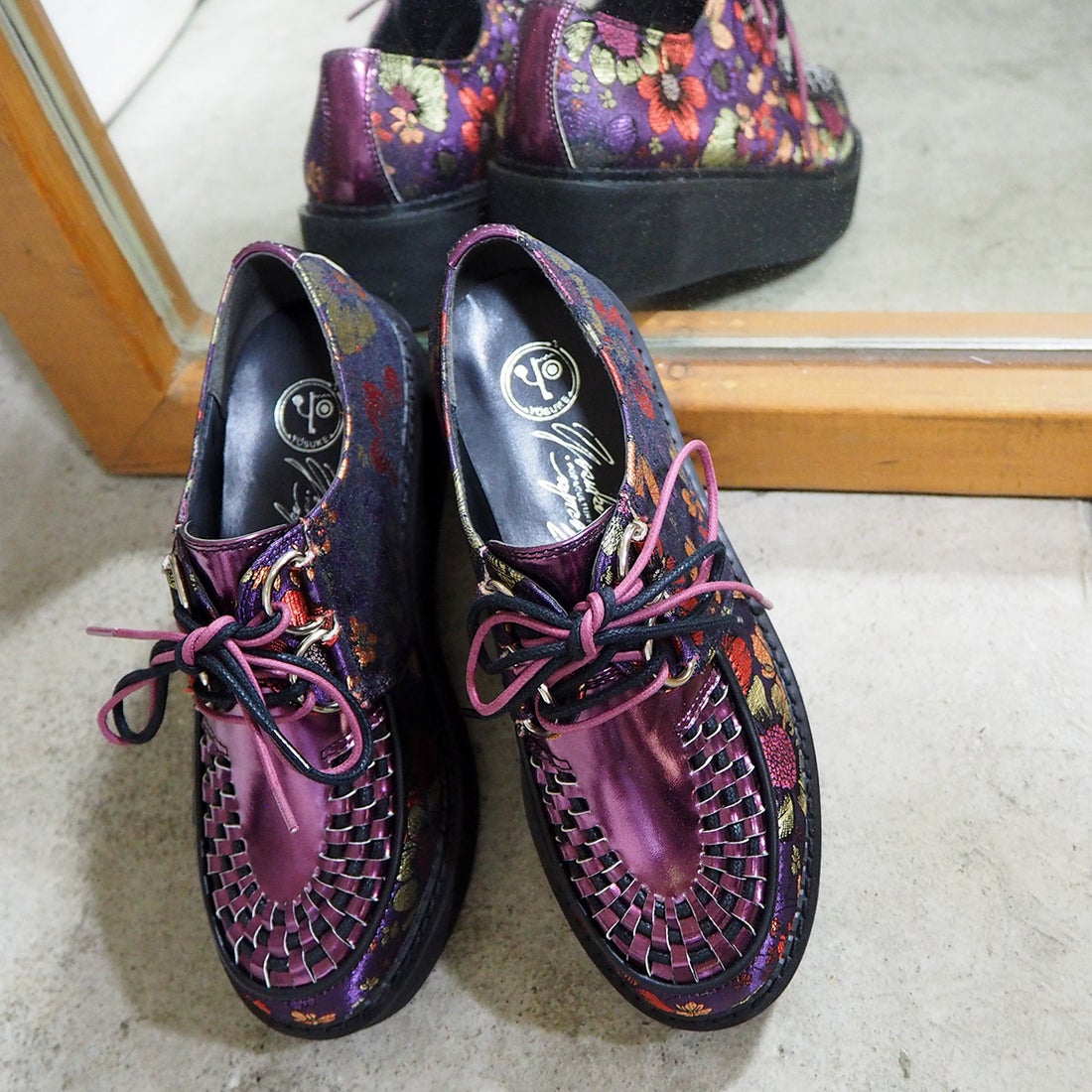 ラバーソール （パープルコンビ）【和柄】 -YOSUKE U・S・A