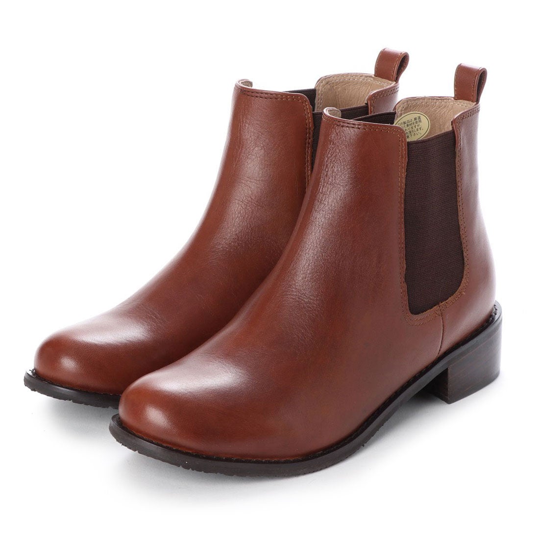 本革サイドゴアショートブーツ （キャメル） -YOSUKE U・S・A