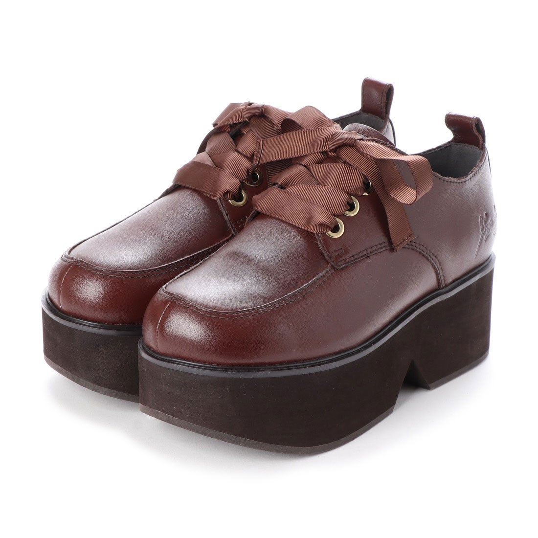 本革厚底レースアップシューズ （ブラウン） -YOSUKE U・S・A