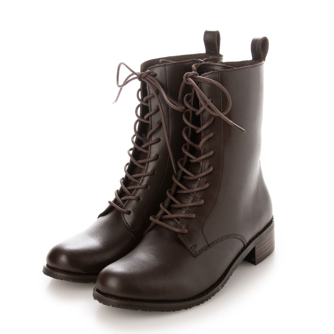 本革レースアップブーツ （ダークブラウン） -YOSUKE U・S・A