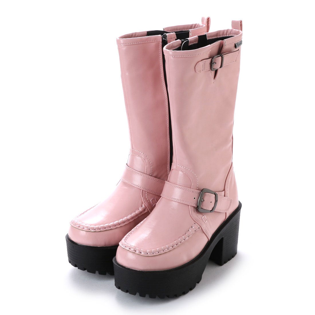 厚底エンジニアブーツ （ピンク） -YOSUKE U・S・A 公式