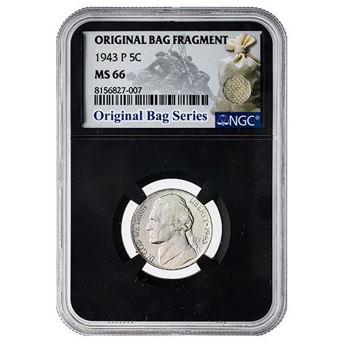 Buy 1943-P NGC MS-66 Silver Jefferson War Nickel - Original Bag