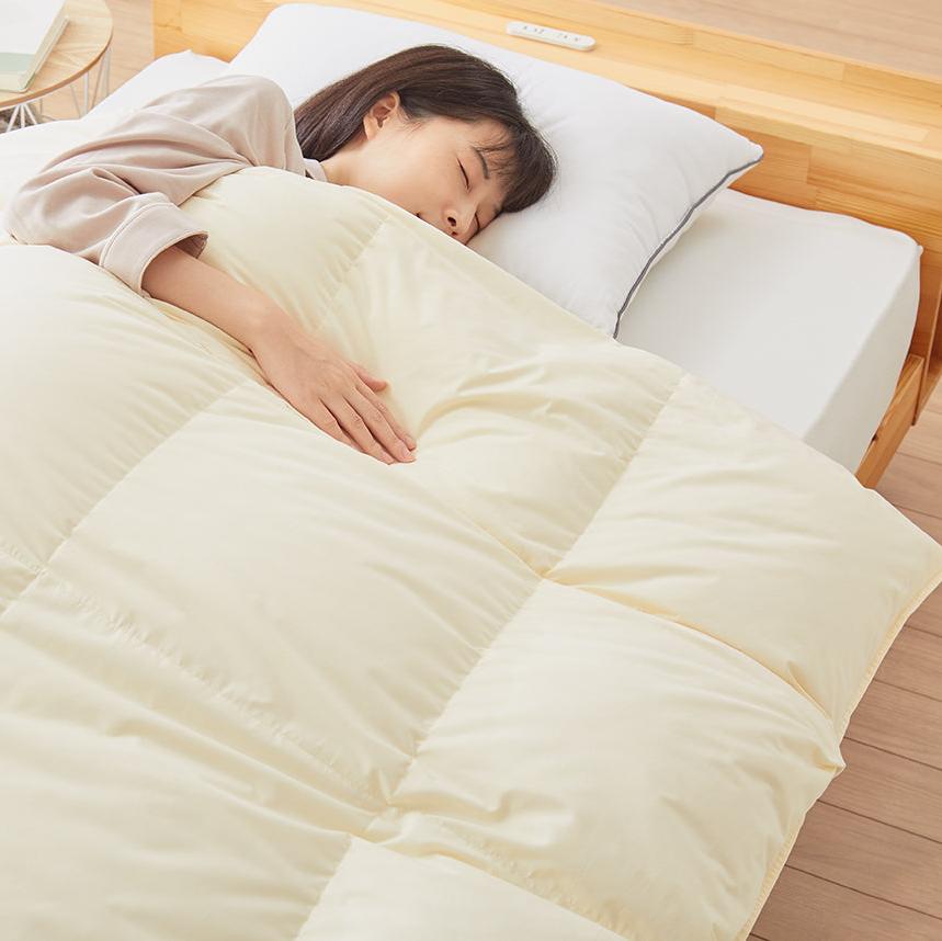 羽毛布団 セミダブル ニューゴールド 白色 日本製 170×210cm 【公式通販】