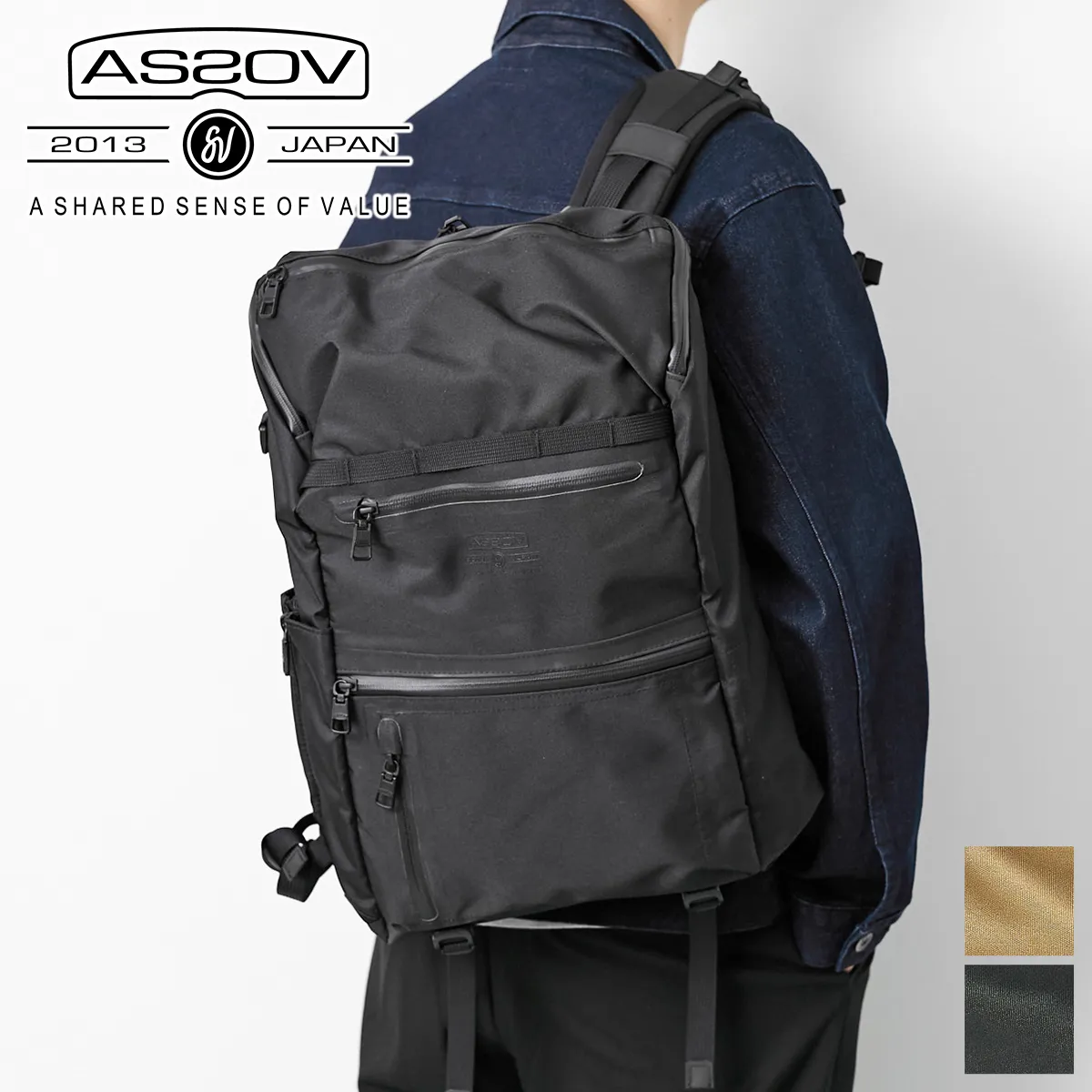 AS2OV アッソブ CORDURA DOBBY 305D コーデュラ ドビー305D 2WAYバッグ