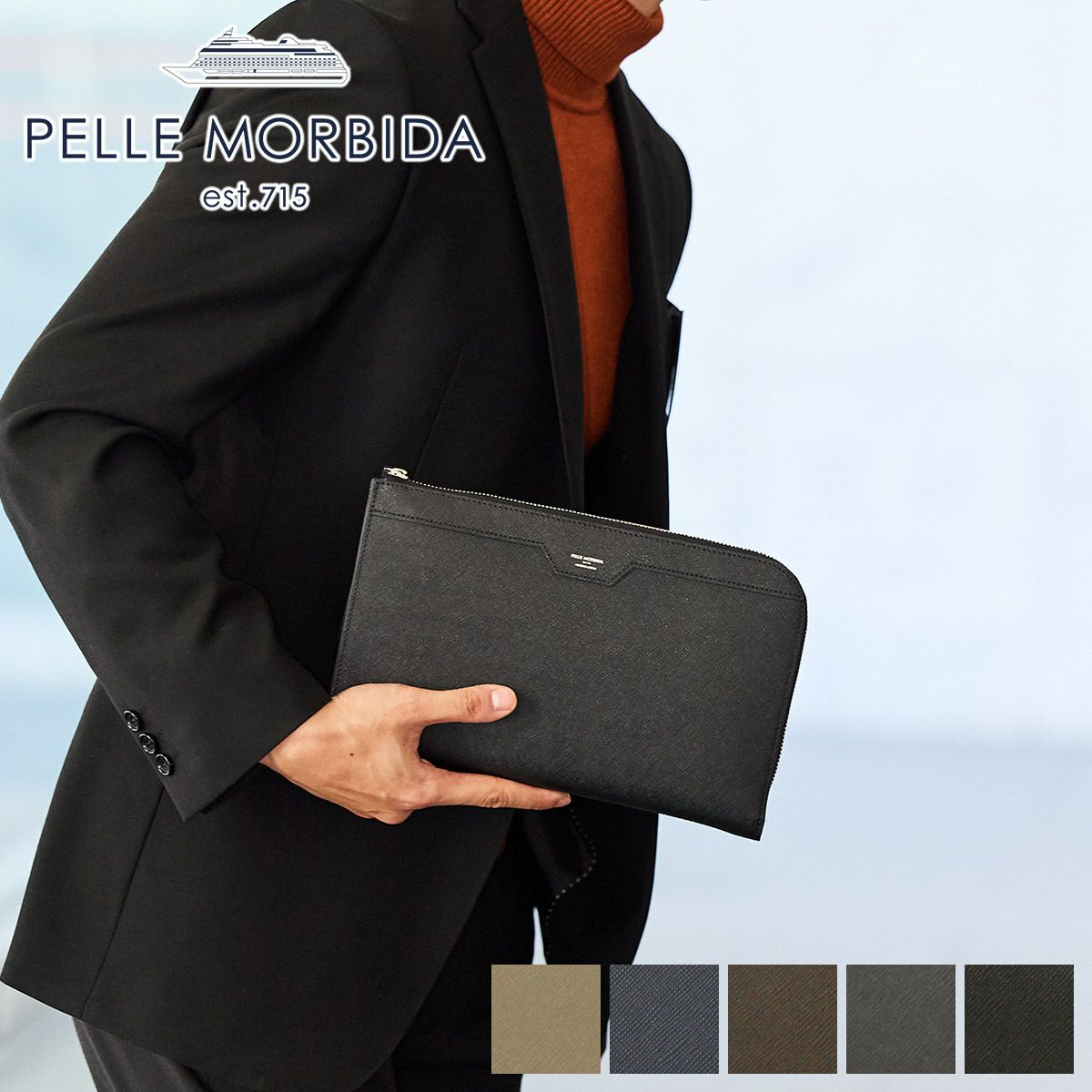 PELLE MORBIDA ペッレモルビダ Capitano キャピターノ エンボスレザー