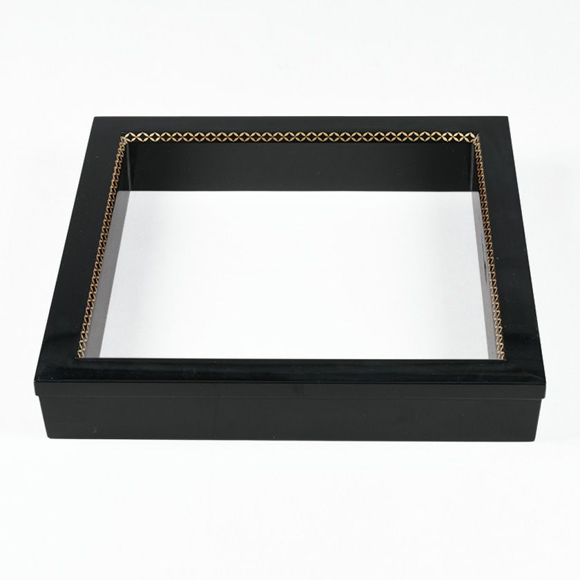 茶道具 炉縁（ろぶち） 炉縁 真塗 面七宝蒔絵(たたみ防衣付) 中村 宗悦