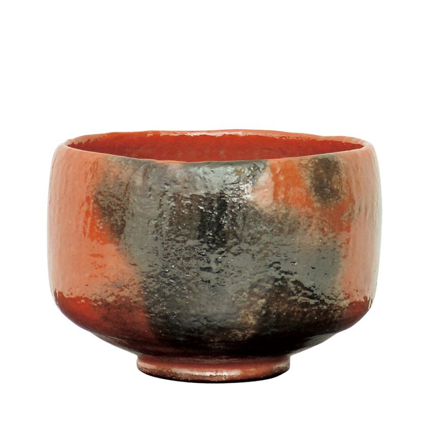 茶道具 楽茶碗（らくちゃわん） 茶碗 赤楽 長次郎写 木守（上作