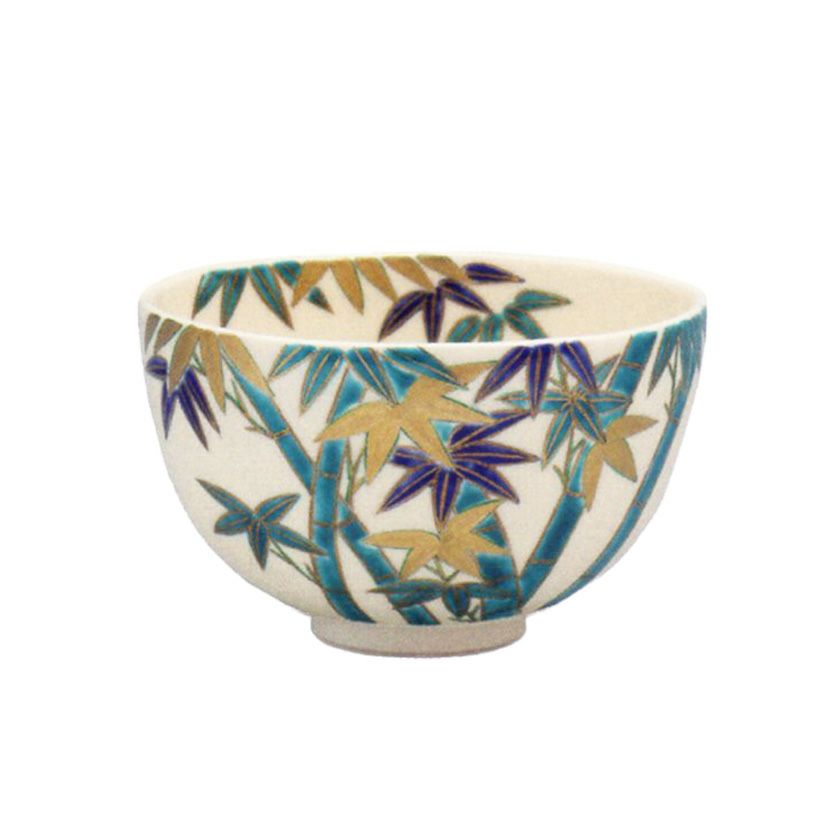 茶道具 抹茶茶碗（まっちゃちゃわん） 色絵 竹林 茶碗 中村 華峰