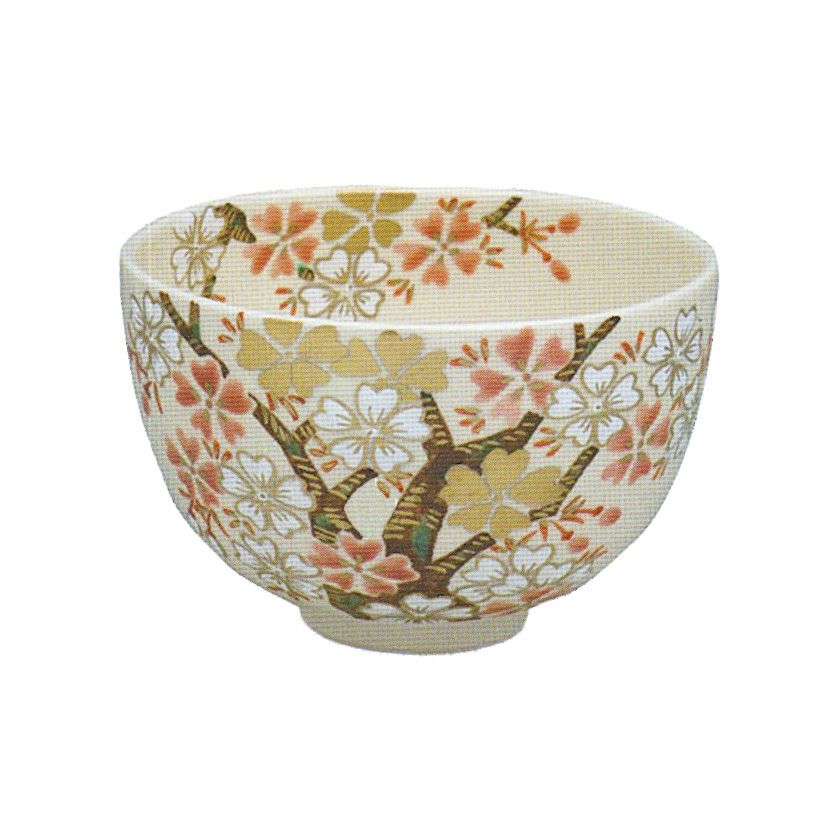 茶道具 抹茶茶碗（まっちゃちゃわん） 色絵 桜 茶碗 中村 華峰
