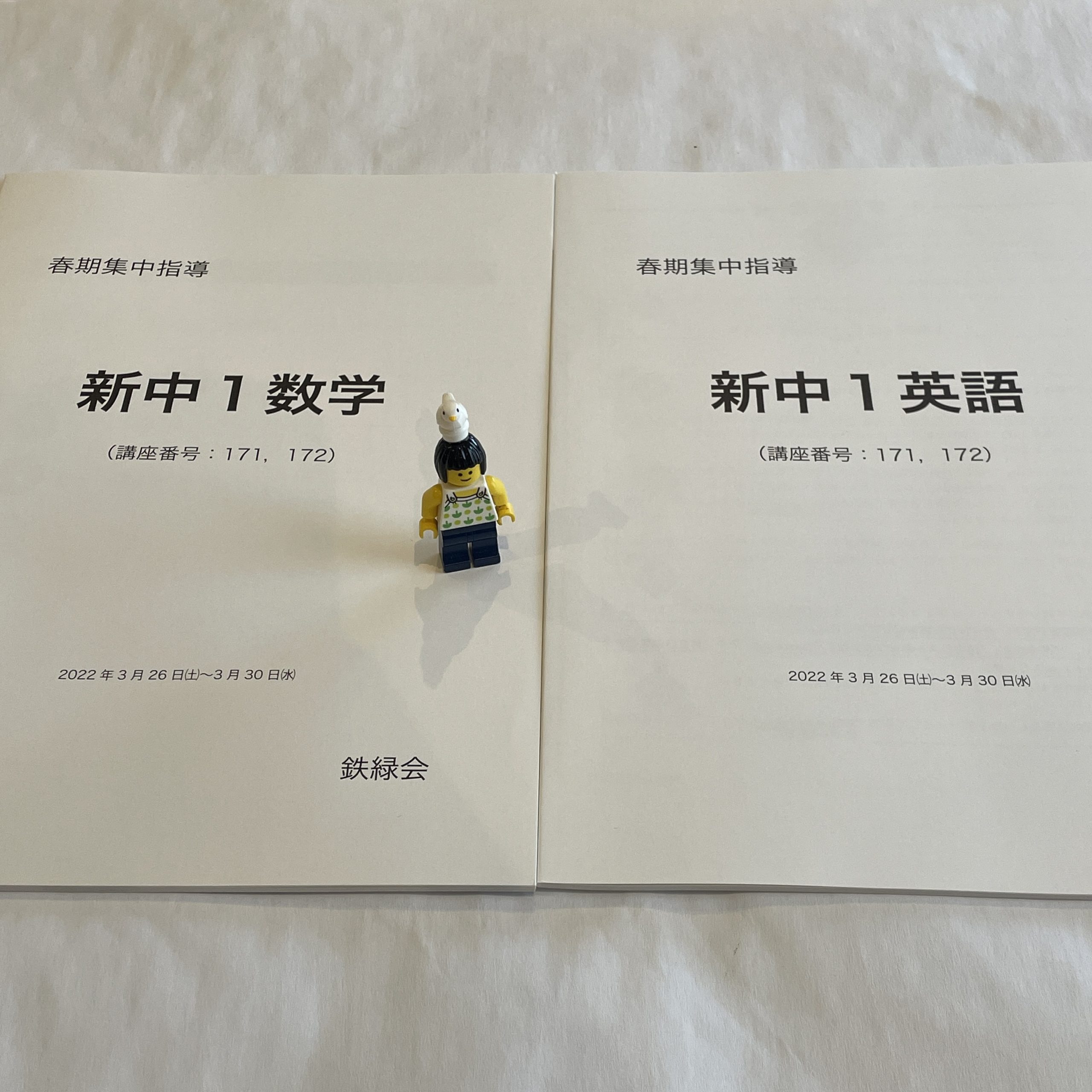 新中1/鉄緑会：新中1「春期集中指導」のテキスト | 『戦記』