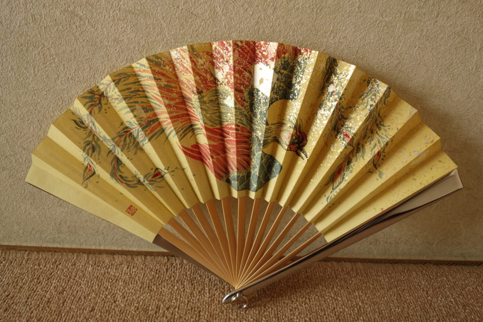 鉄扇（ステンレス）8寸 逸品入魂手描き絵シリーズ 京都伝統工芸士作