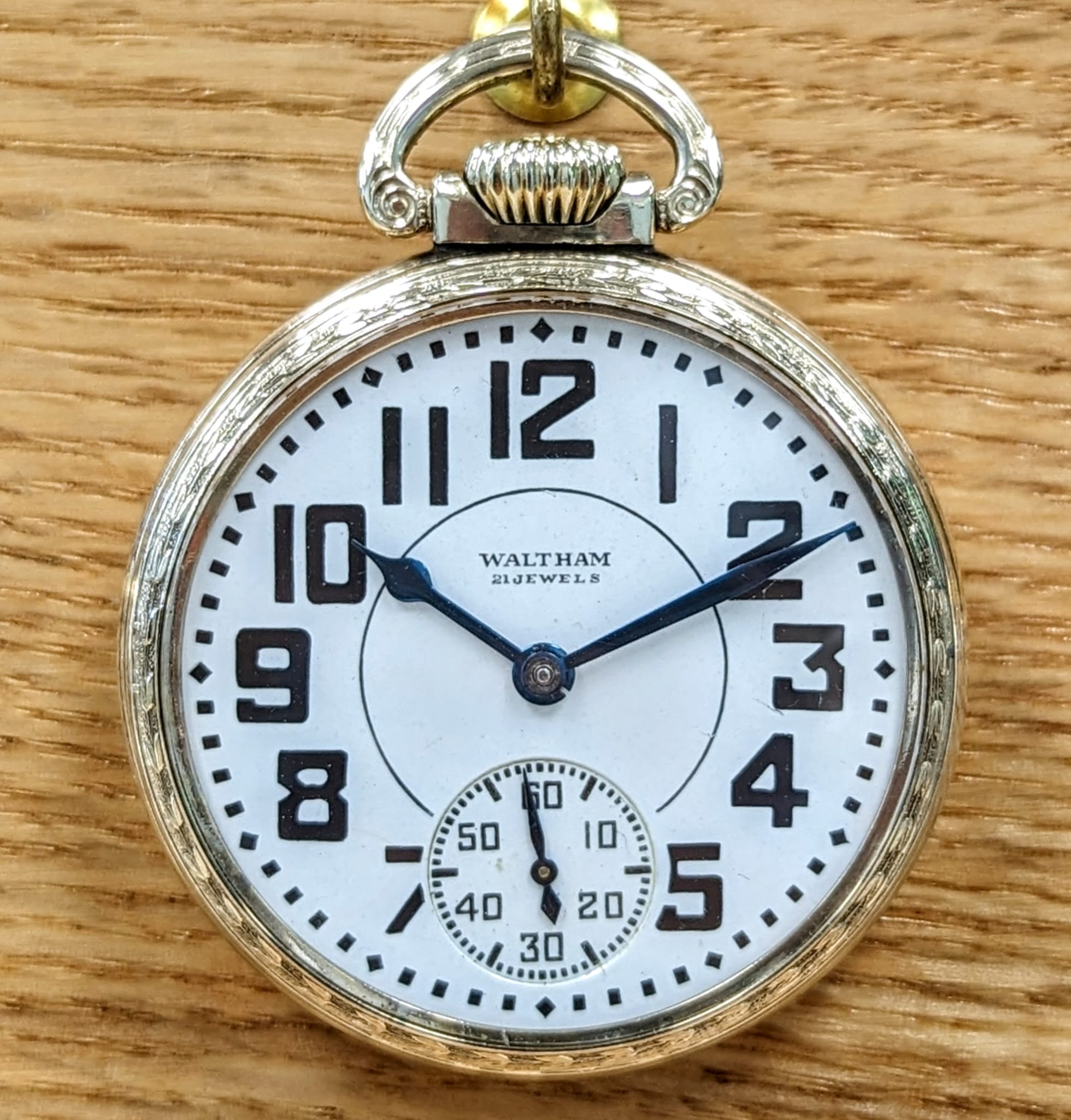 1908 WALTHAM Riverside Pocket Watch Railroad 16s 21 Jewels Grade