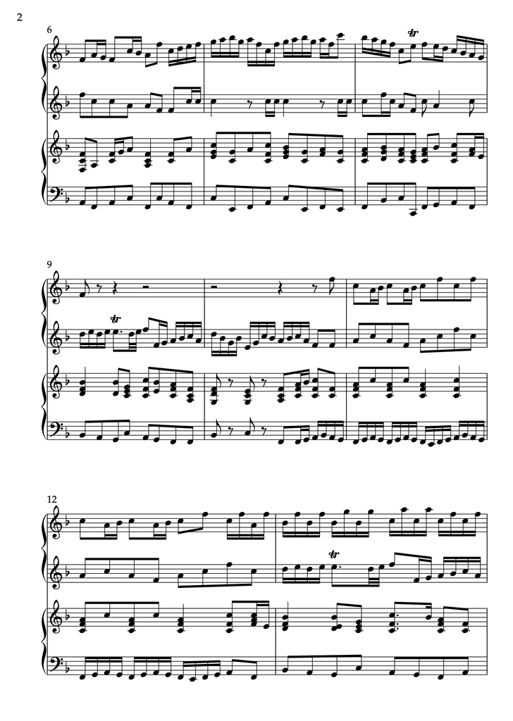 Brandenburg Concerto No. 2 in F Major, BWV 1047 by J.S. Bach