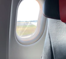 Air France Airbus A319の評価を含むシートマップ。