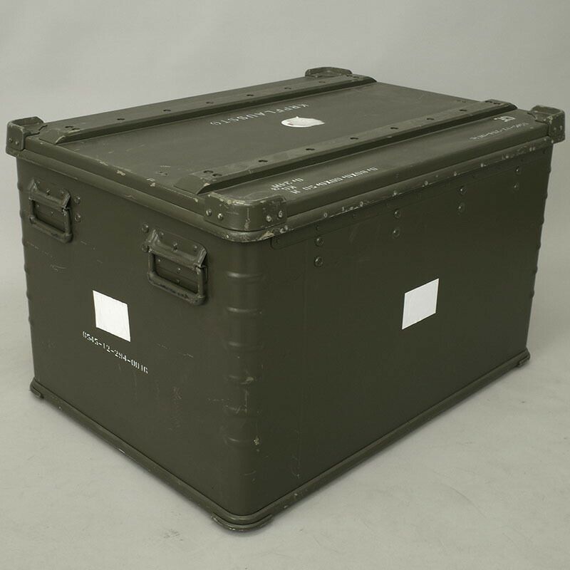 ドイツ軍 A20 アルミボックス ZARGES オリーブ 80×60×50cm USED