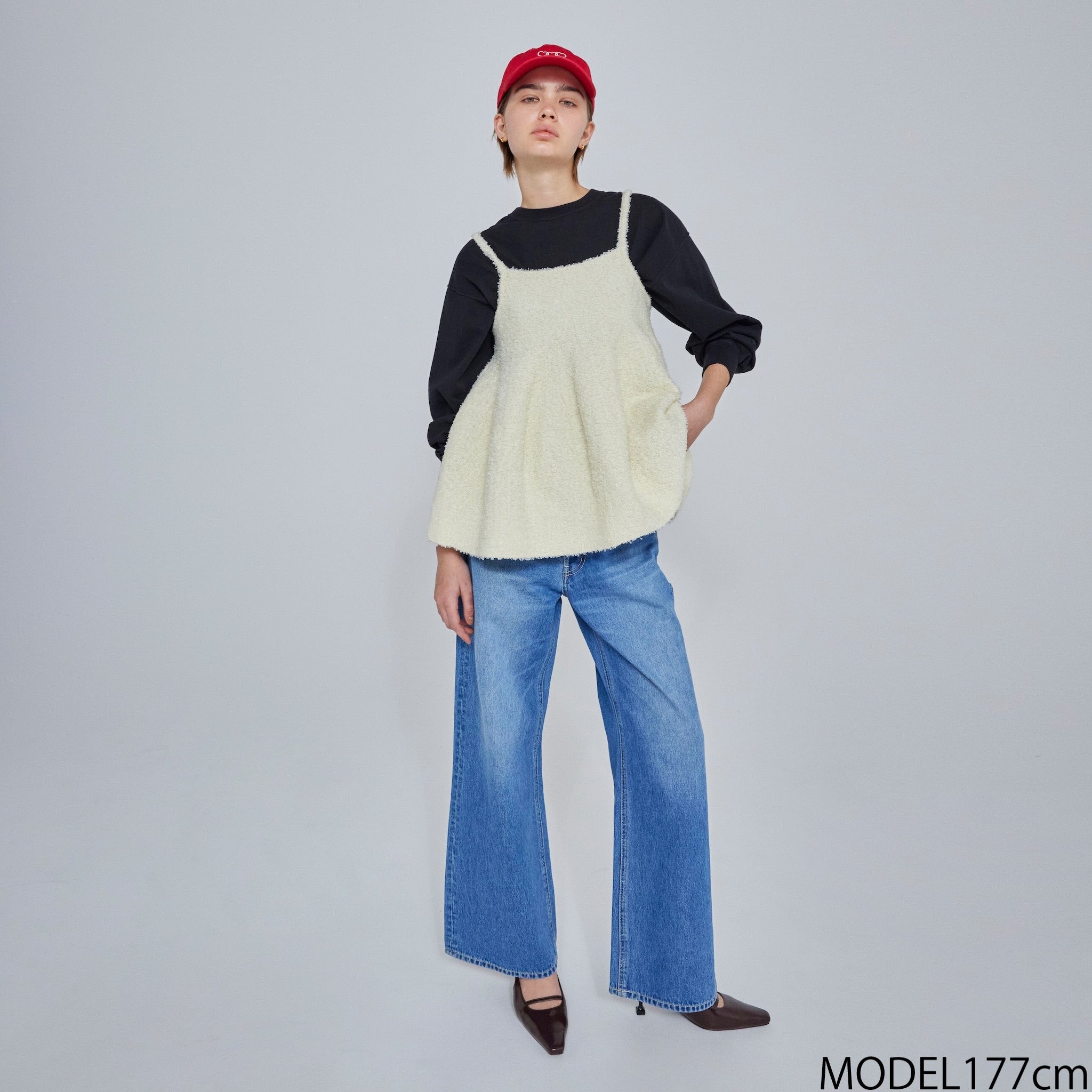 searoomlynn Ribbon Yarn フレアニットキャミ