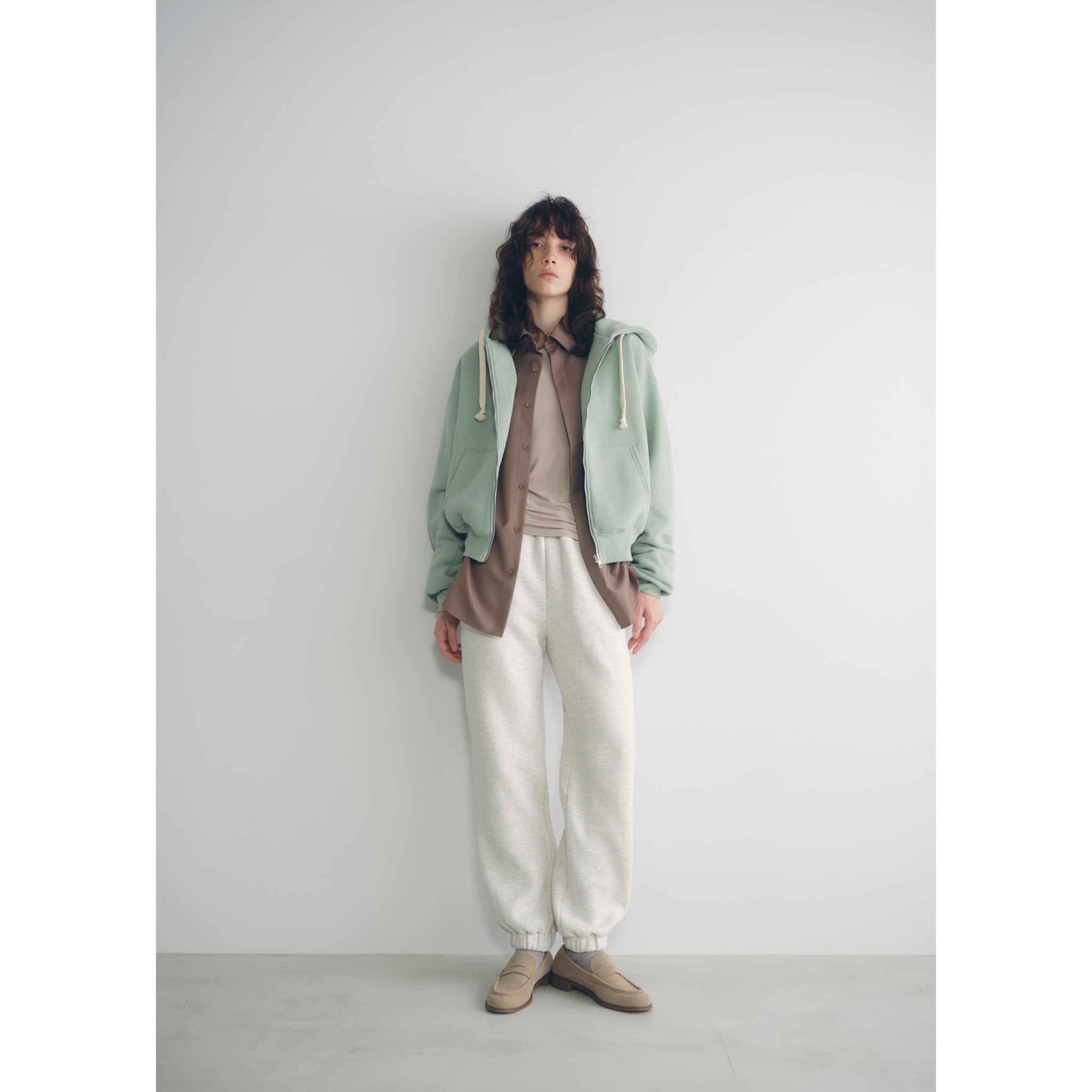 Volume Sweat ウエストギャザーパンツ