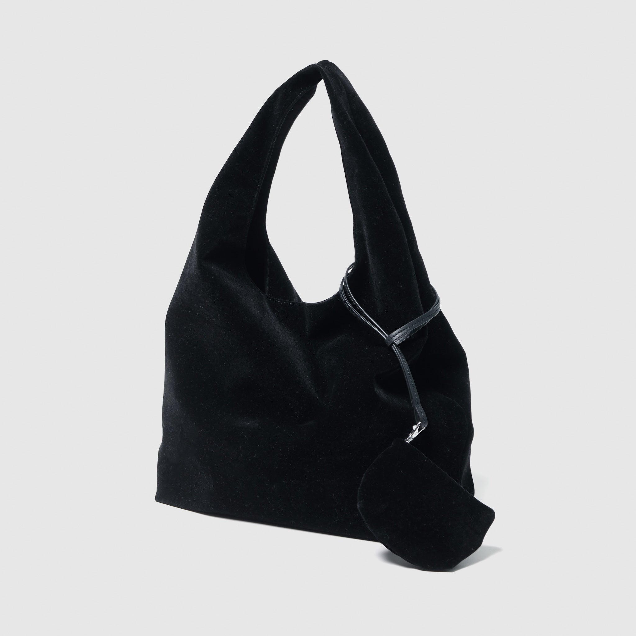 ベロアワンハンドルショルダーバッグ