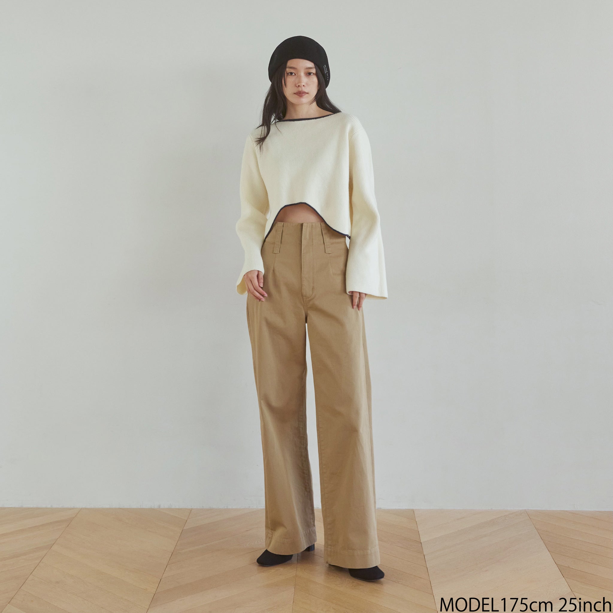 Searoomlynn ハイウエストLOOSEデニムトラウザー ブランジュチノ