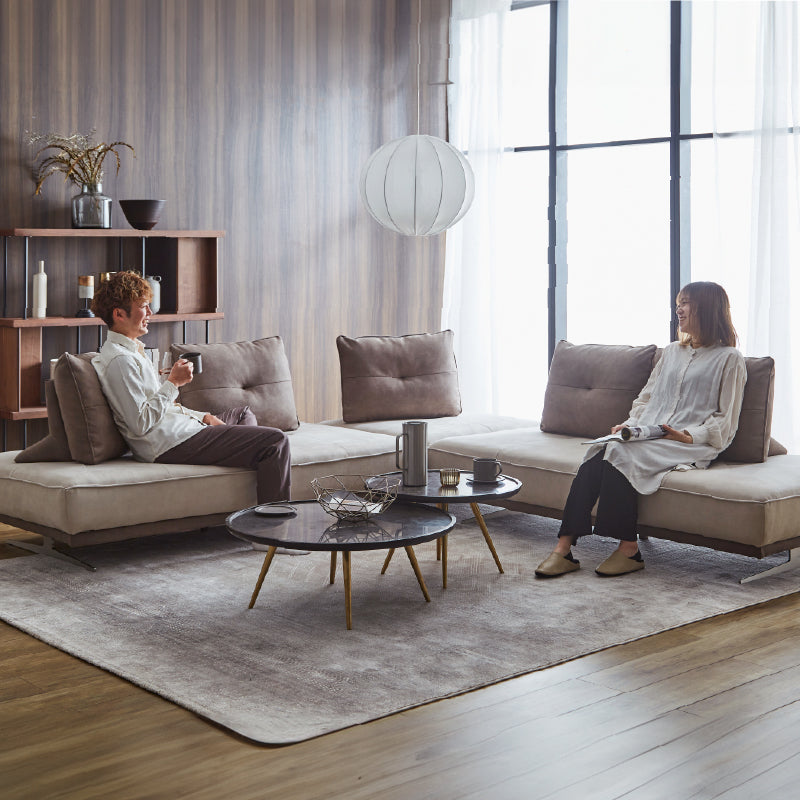 引越しセール中@Meg アルフレードソファーとオットマンと背もたれ11万