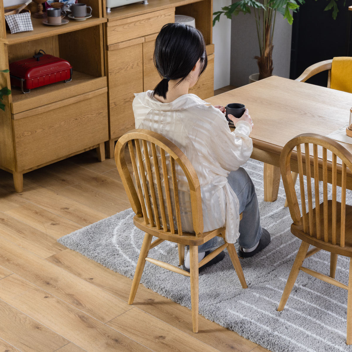 ハクサイ】ナチュラルダイニングチェア ハクサイ】ナチュラル