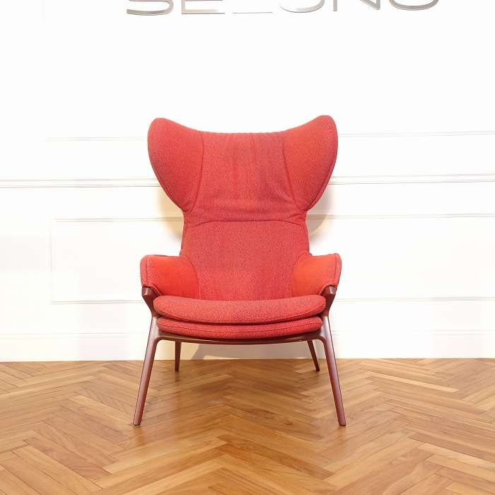 Cassina カッシーナ 395 P22 ラウンジチェア & フットレスト 赤系