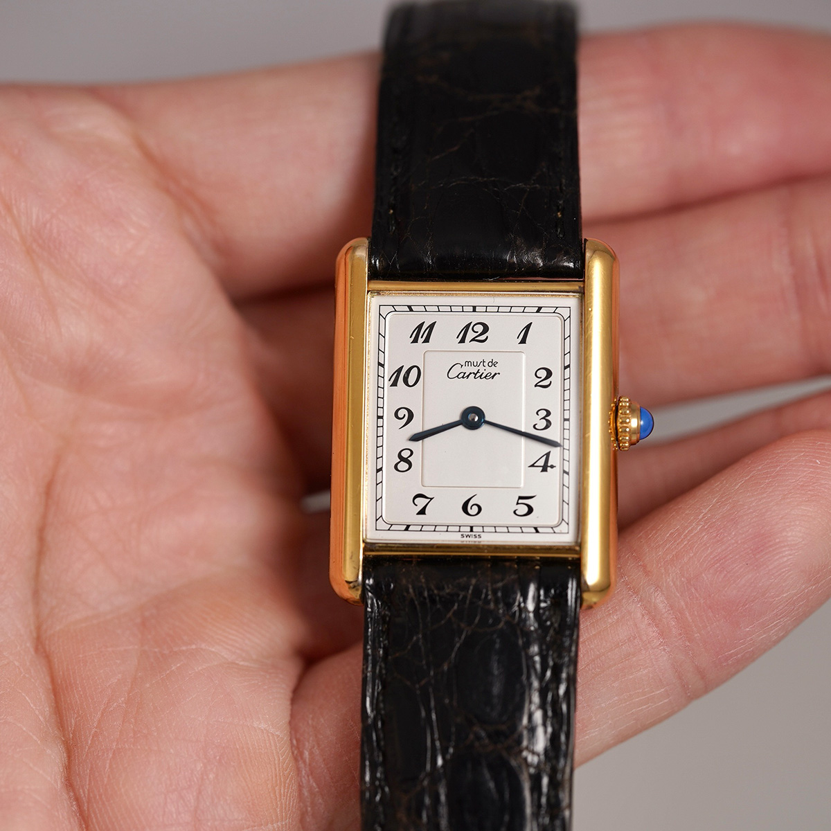 SELECT INC. [CARTIER マストタンク アラビア数字文字盤 LMサイズ 純正