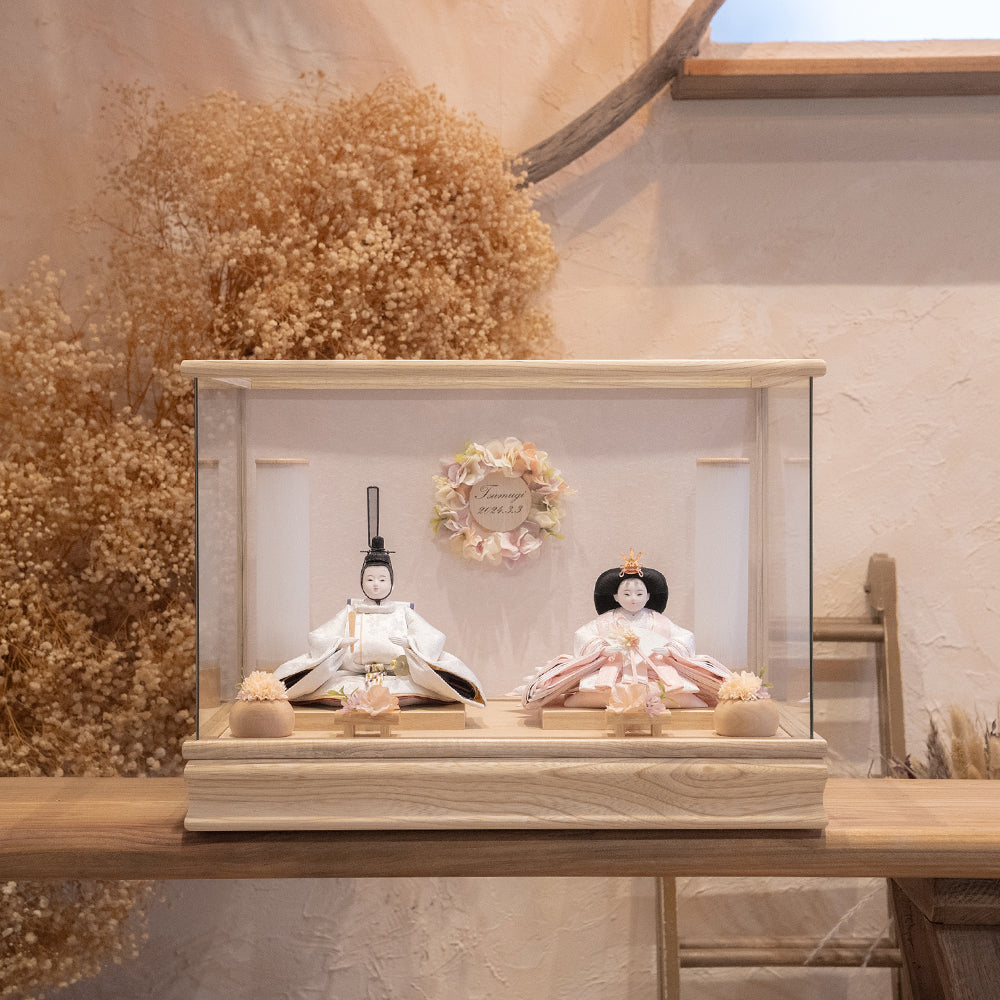 タ*ロ様 ふらここ 雛人形 三面屏風 台座・木箱付き 美品 タ*ロ様 ふら