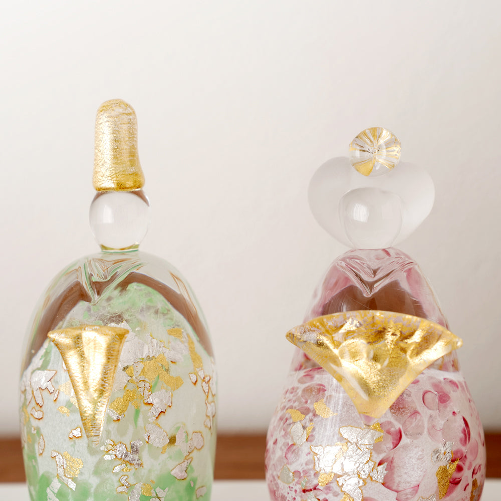 雛人形 ichi glass 桜雛 ガラスの雛人形｜出産祝い・ベビー用品通販の