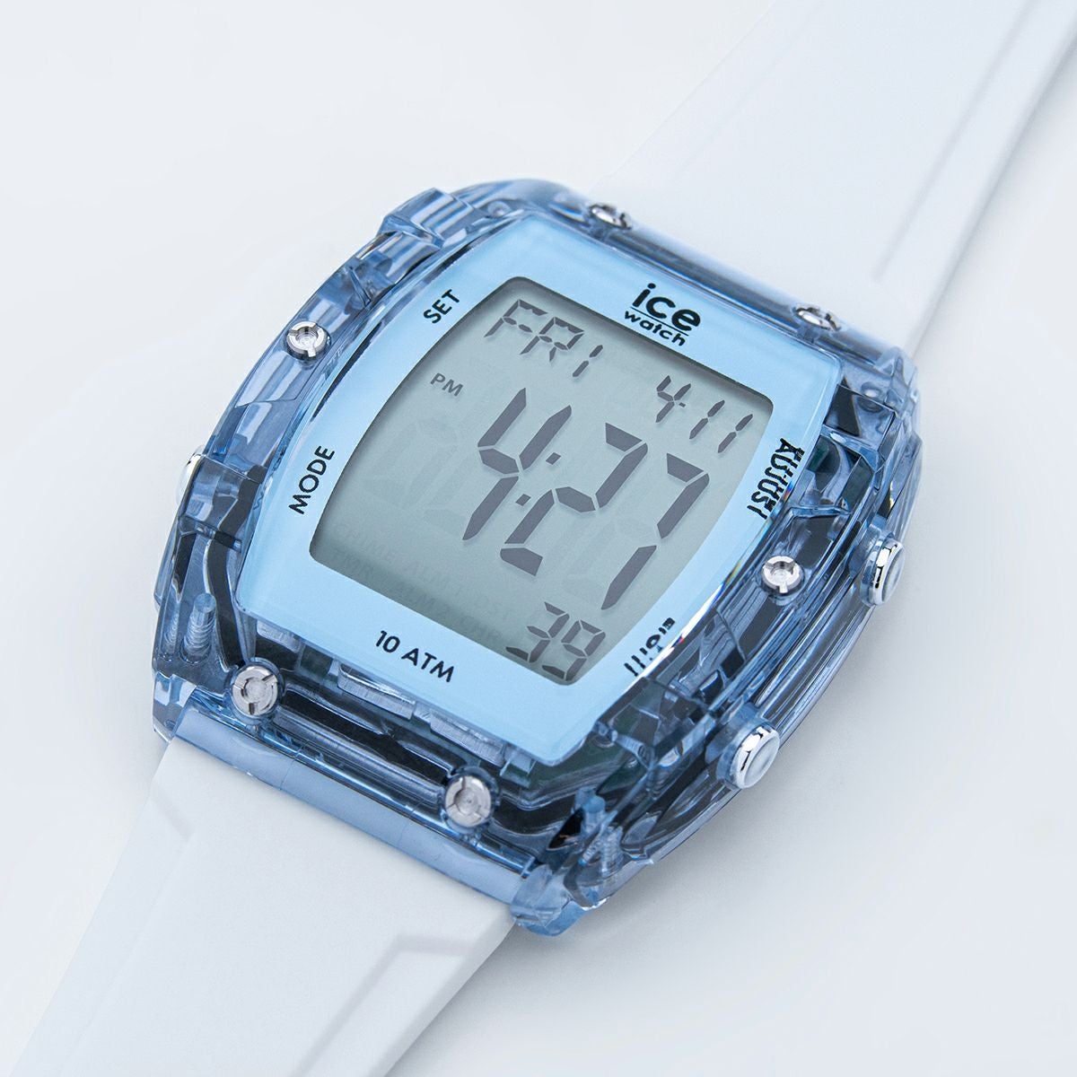 ICE-WATCH / アイスウォッチ ICE digit boliday ホワイト クリアブルー